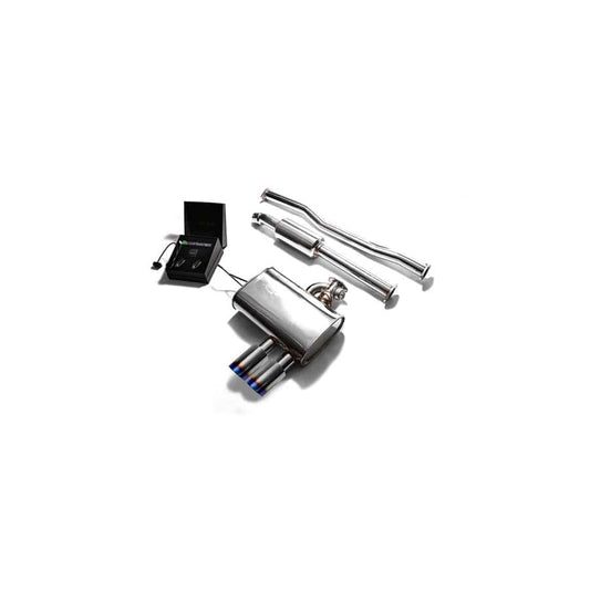 Armytrix MNF5V-DS11B Valvetronic Exhaust System Mini Cooper S F 55 2014-2020 with Dual Blue Coated 3.5" | ML Performance UK UK Car Parts