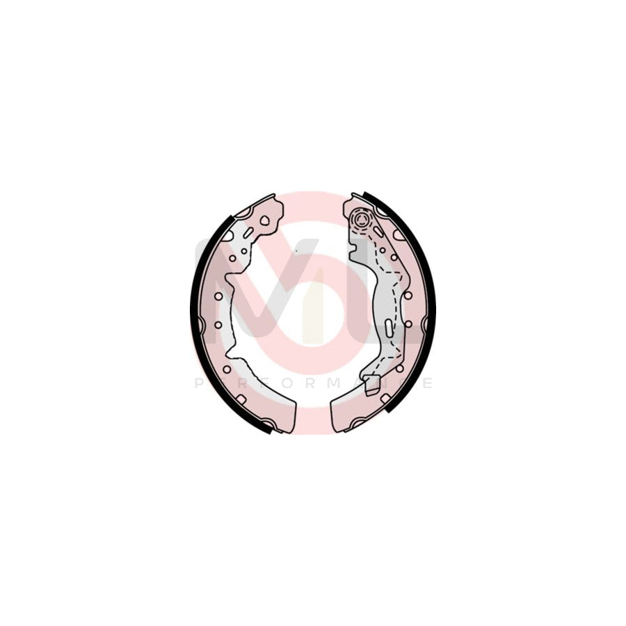 BREMBO S 83 510 Brake Shoe Set with handbrake lever | ML Performance Car Parts