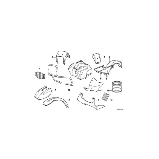 Genuine BMW 51142315443 80 80 Set Decorating Stripes P/D (Inc.  & R 100 GS) | ML Performance UK Car Parts