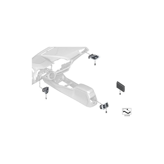 Genuine BMW 64229315933 F46 F40 F45 Rear Ventilation With Absorber, Left (Inc. 220i, X1 25iX & 225i) | ML Performance UK Car Parts
