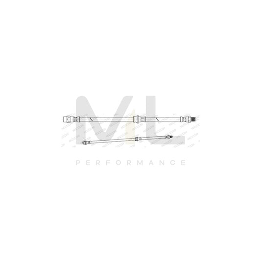 FERODO FHY3380 Brake Hose 465mm, F10X1 | ML Performance Car Parts