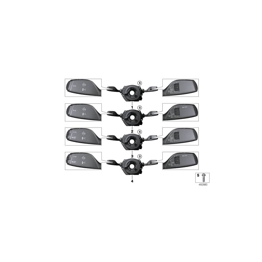 Genuine BMW 61319474854 F34 F32 F22 Switch Unit Steering Column (Inc. 218d, 330d & 320d) | ML Performance UK