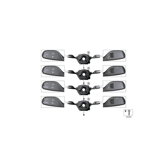 Genuine BMW 61319474854 F34 F32 F22 Switch Unit Steering Column (Inc. 218d, 330d & 320d) | ML Performance UK