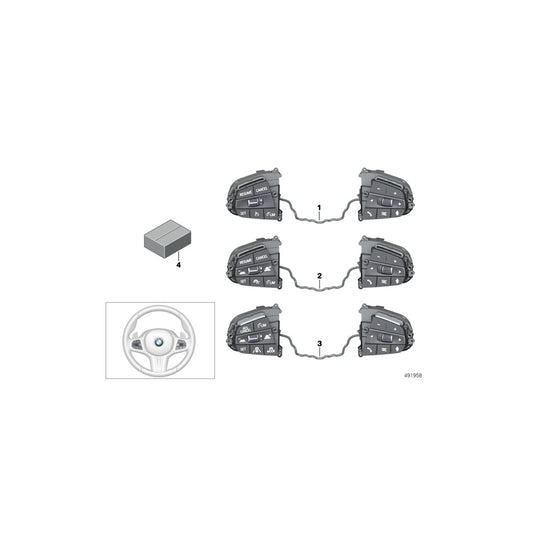 Genuine BMW 61319472809 F91 G16 F92 Switch, Multifunct. Steering Wheel (Inc. X6 M50iX, X5 30iX & X7 M50iX) | ML Performance UK