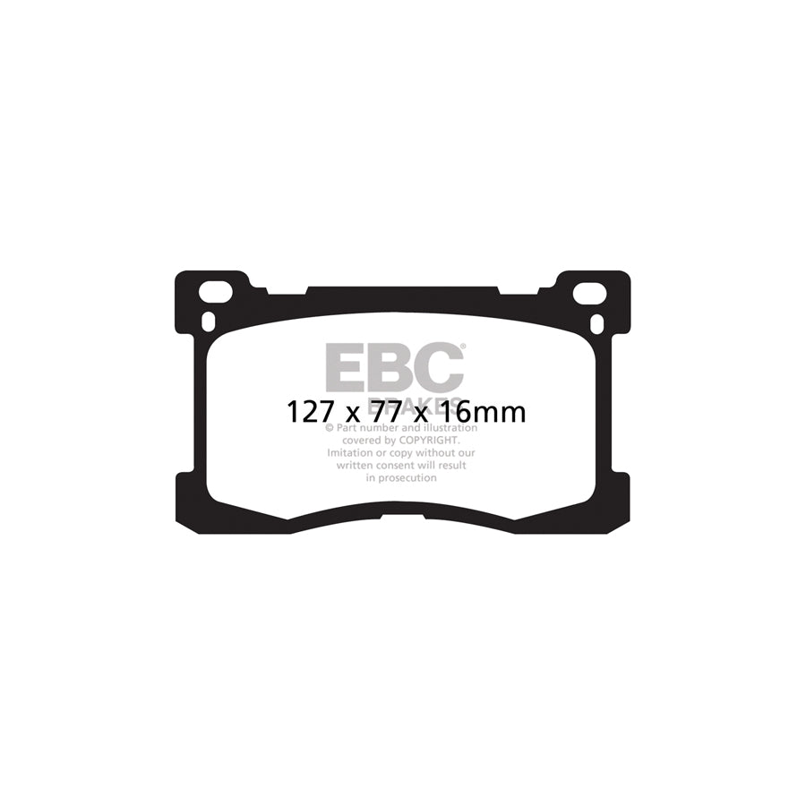 EBC DP31882C Hyundai Equus Redstuff Front Brake Pads 2 | ML Performance UK Car Parts