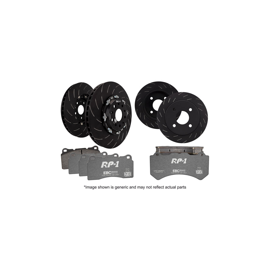 EBC P2DK029RP1 Audi Seat Skoda VW Full Vehicle Kit RP1 Full Race Pads & 2-Piece Fully-Floating Discs - ATE Caliper 1 | ML Performance UK Car Parts