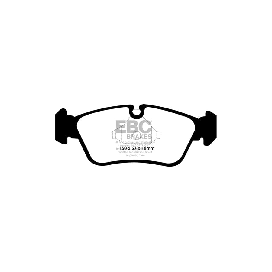 EBC PDKF227 BMW E87 E90 E91 Ultimax Front Brake Pad & Plain Disc Kit - ATE/TRW Caliper 2 | ML Performance UK Car Parts