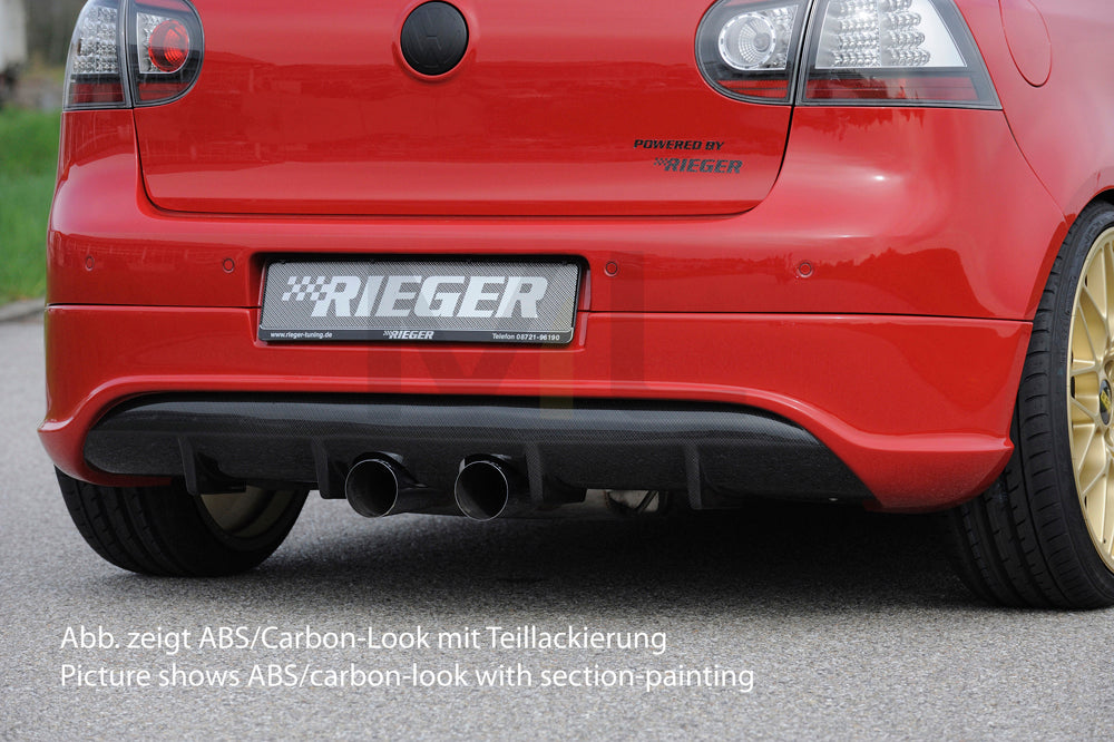 Rieger 00059411 VW Mk5 Golf Rear Diffuser 1 | ML Performance UK Car Parts