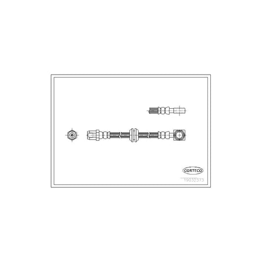 Corteco 19032373 Brake Hose For Mini Hatchback (R50, R53) | ML Performance UK