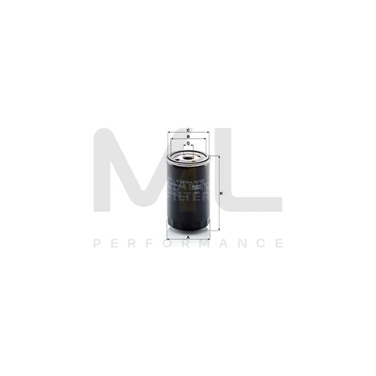 MANN-FILTER W 719/29 Oil Filter Spin-on Filter, with two anti-return valves | ML Performance Car Parts