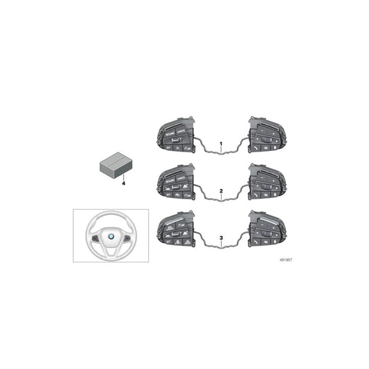 Genuine BMW 61319461239 G14 G06 G05 Switch, Multifunct. Steering Wheel (Inc. 840dX, X5 30dX & X6 30dX) | ML Performance UK