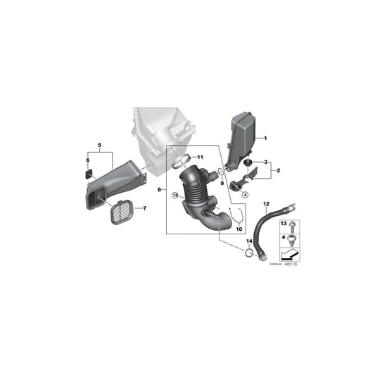 Genuine BMW 13718607951 G12 G14 Resonator Holder (Inc. 840i, 530d & 745Le) | ML Performance UK Car Parts