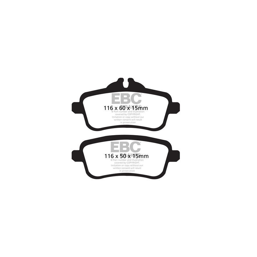 EBC PD40K2211 Mercedes-Benz X/W166 Ultimax Pad & Plain Disc Kit - TRW Caliper 3 | ML Performance UK Car Parts