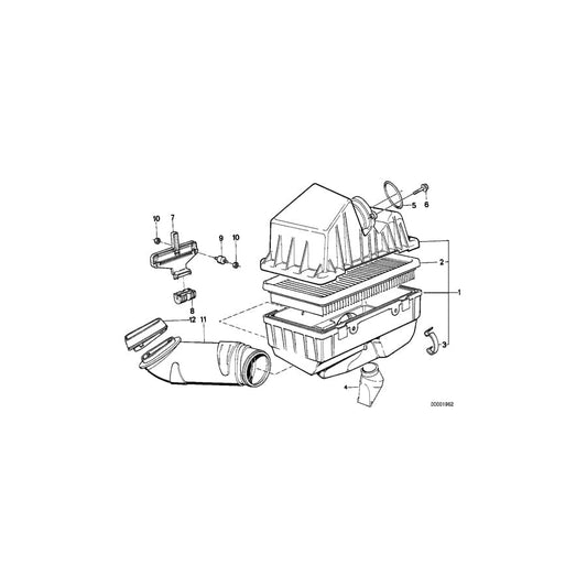 Genuine BMW 13711718450 E32 Intake Muffler Left With Cyclon (Inc. 750i, 750iL & 750iLS) | ML Performance UK Car Parts