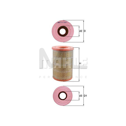 MAHLE ORIGINAL LX 2968 Air Filter Filter Insert | ML Performance Car Parts