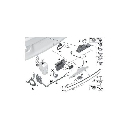 Genuine BMW 51247249683 F80 F30 F32 Bowden Cable (Inc. 650i, 318dX & Hybrid 3) | ML Performance UK Car Parts