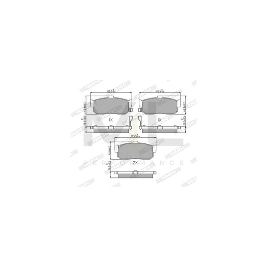 Ferodo Premier Eco Friction Fdb1788 Brake Pad Set Not Prepared For Wear Indicator, With Brake Caliper Screws, With Accessories | ML Performance Car Parts