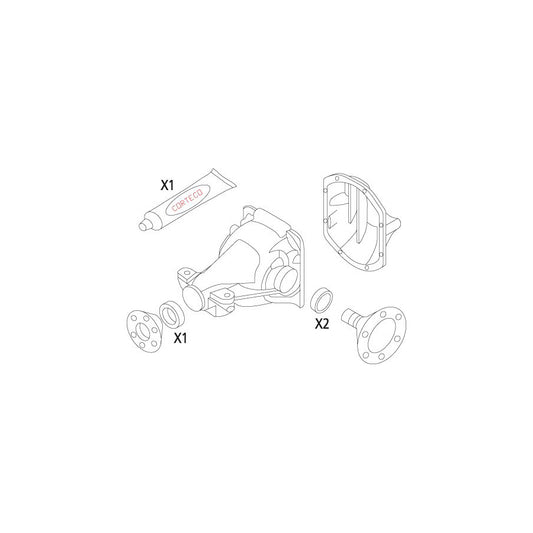 Corteco 19536139 Gasket Set, Differential For Mitsubishi Pajero / Shogun Iv (V80) | ML Performance UK