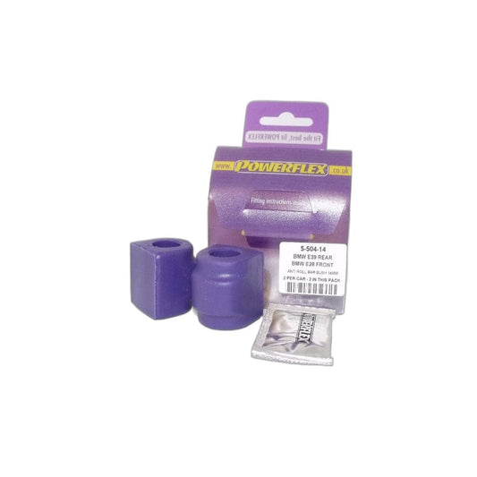 Powerflex PFR5-504-14 BMW E24 E28 E39 Rear Anti Roll Bar Mounting Bush 14mm (Inc. Z3 & M5) | ML Performance UK Car Parts
