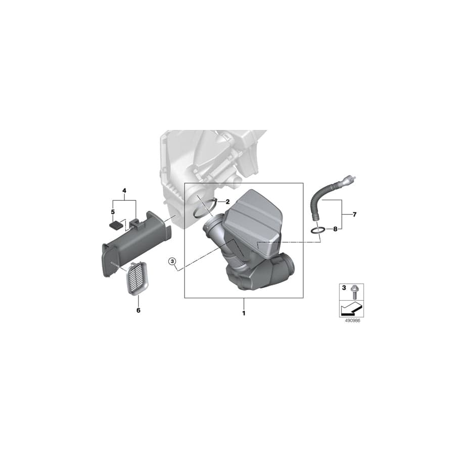 Genuine BMW 13718580421 G20 G21 Intake Grill (Inc. M340iX, M340i & 320d) | ML Performance UK Car Parts