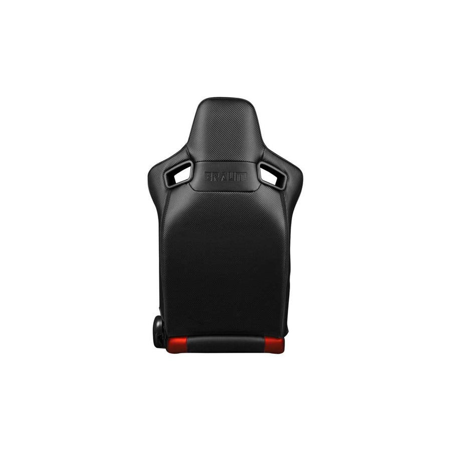 BRAUM Elite Series Racing Seats (Black & Red) – Pair