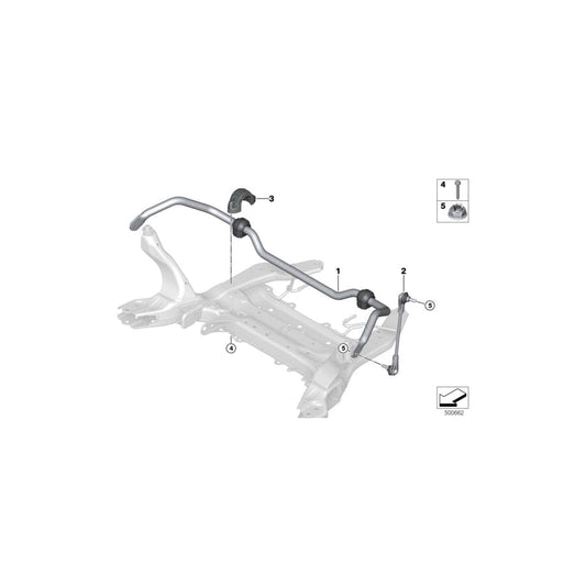 Genuine BMW Mini 07119908084 F45 F48 Hex Bolt M8X50-U1-PC-10. (Inc. X2 20dX, 120dX & Cooper S ALL4) | ML Performance UK Car Parts