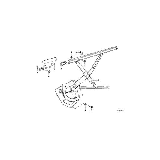 Genuine BMW 51331868829 E12 E28 Electr.Window Lifter Front Left (Inc. 524d, M5 & 518i) | ML Performance UK Car Parts