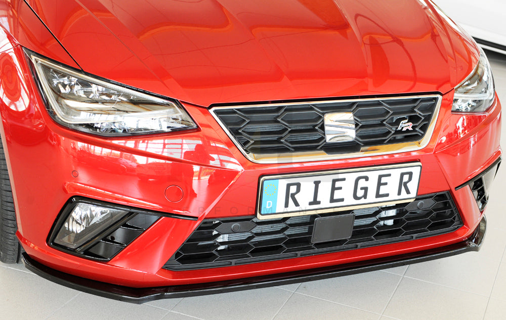 Rieger 00088165 SEAT KJ Front Splitter (Ibiza FR & Ibiza) 4 | ML Performance UK Car Parts