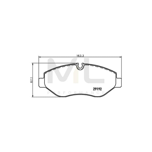Hella 8DB 355 005-521 Brake Pad Set Incl. Wear Warning Contact, With Brake Caliper Screws, With Accessories | ML Performance Car Parts