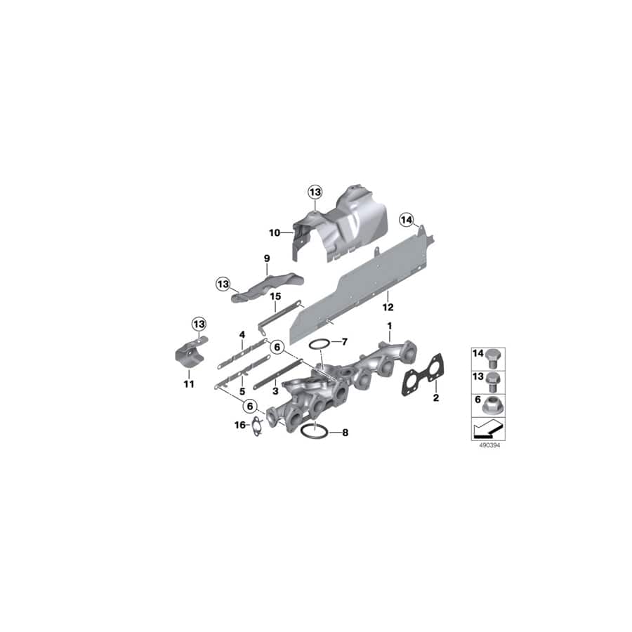 Genuine BMW 11628506404 F11 E70 F02 Heat Protection Shield (Inc. 750dX, X6 M50dX & 730dX) | ML Performance UK Car Parts