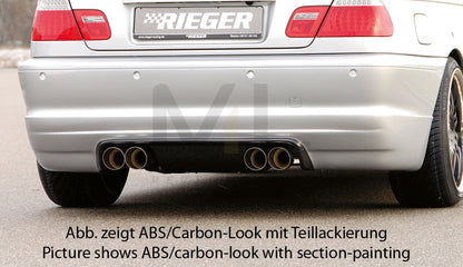 Rieger 00050113 BMW 3 Series E46 Rear Diffuser 1 | ML Performance UK Car Parts