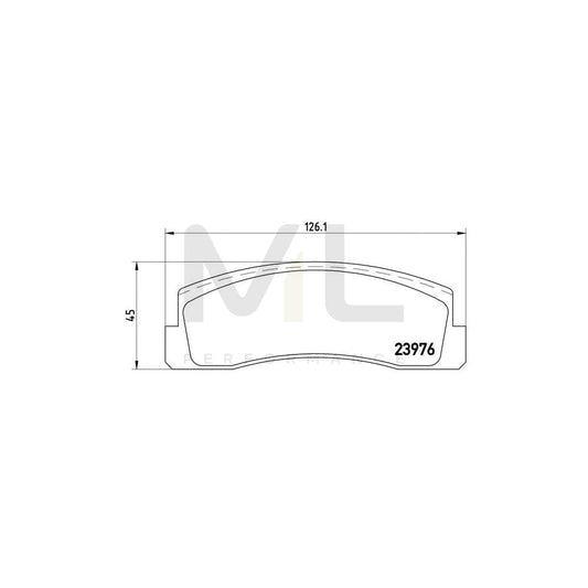Brembo P 41 005 Brake Pad Set Excl. Wear Warning Contact | ML Performance Car Parts