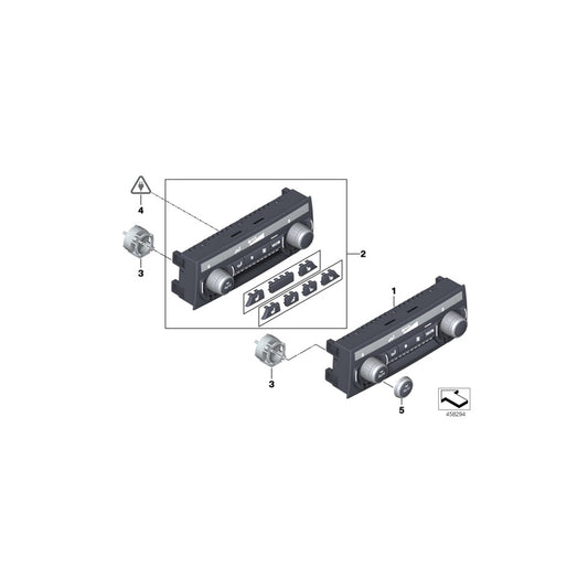 Genuine BMW 61319290751 F06 F07 F02 Rep. Kit, Climate Control Panel, Rear (Inc. Alpina B7LX, Alpina B7 & 520dX) | ML Performance UK