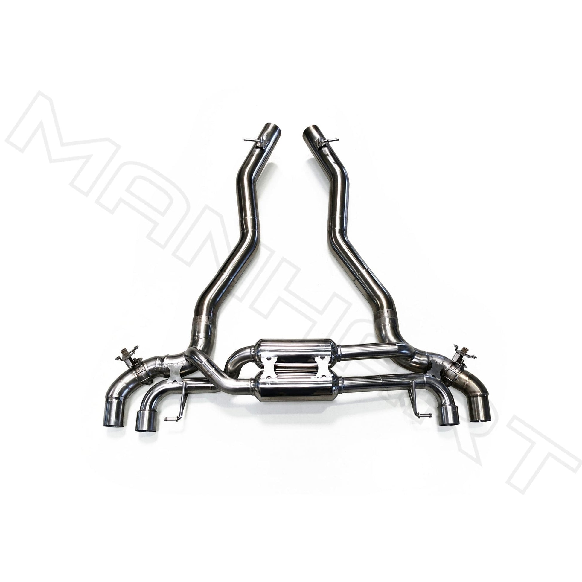 MANHART MH5F9011103_M8 SLIP-ON RACE EXHAUST FOR BMW F9X M8 (COMPETITION) WITH VALVE CONTROL