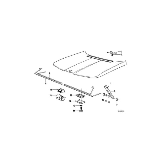 Genuine BMW 41611848297 E12 Torsion Spring Left (Inc. 530i, 518i & 528i) | ML Performance UK Car Parts