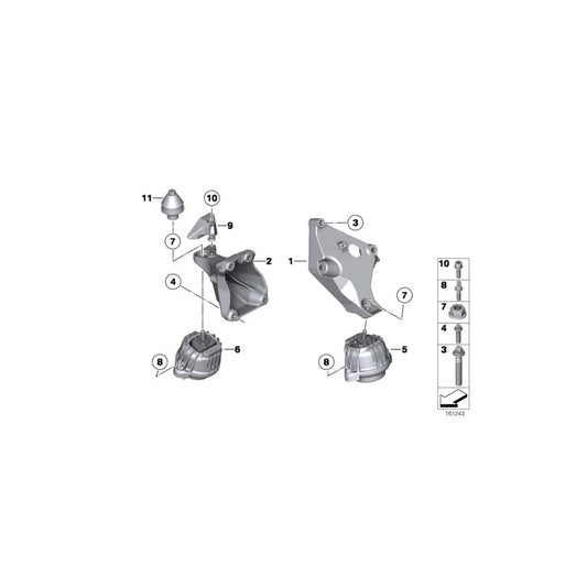 Genuine BMW 22116768799 E92 E91 E88 Engine Mount (Inc. 316d, 320d & 120d) | ML Performance UK Car Parts