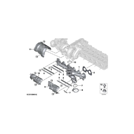 Genuine BMW 11628575134 G06 G12 Heat Shield, Exhaust Manifold 4-Jun (Inc. X7 M50dX, X5 M50dX & M550dX) | ML Performance UK Car Parts