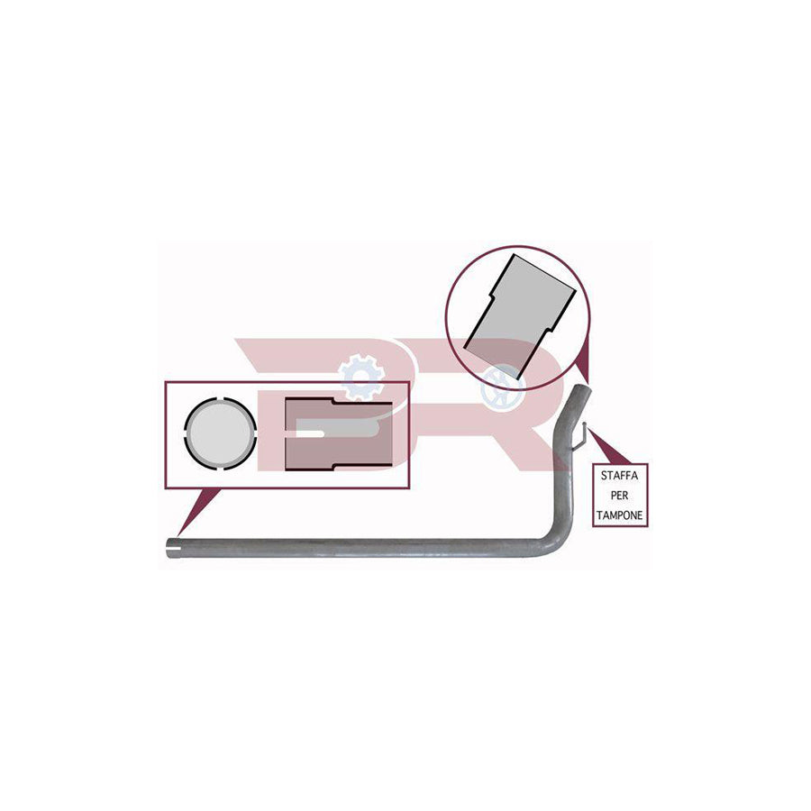 Botto Ricambi BRM8987 Exhaust Pipe