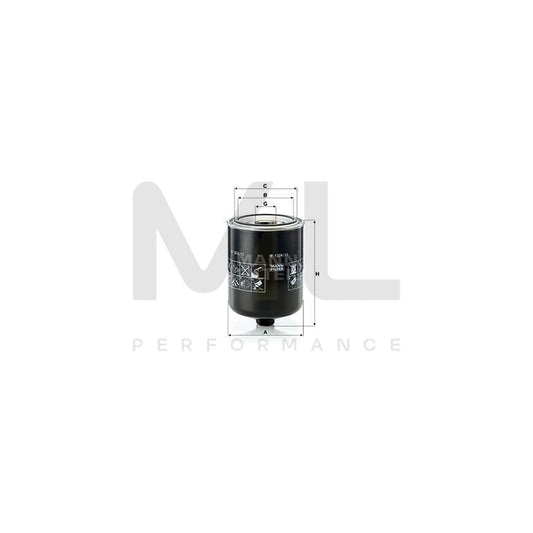 MANN-FILTER W 1374/11 Oil Filter Spin-on Filter, with one anti-return valve | ML Performance Car Parts