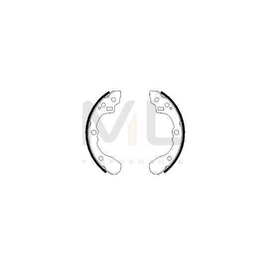 BOSCH 0 986 487 687 Brake Shoe Set for KIA RIO | ML Performance Car Parts