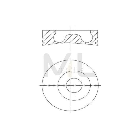 MAHLE ORIGINAL 101 97 01 Piston 94,5 mm, without cooling duct | ML Performance Car Parts