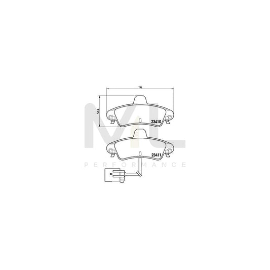 Brembo P 24 038 Brake Pad Set | ML Performance Car Parts