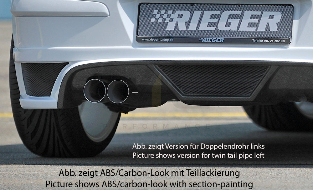 Rieger 00051267 Opel Astra H Rear Diffuser 5 | ML Performance UK Car Parts