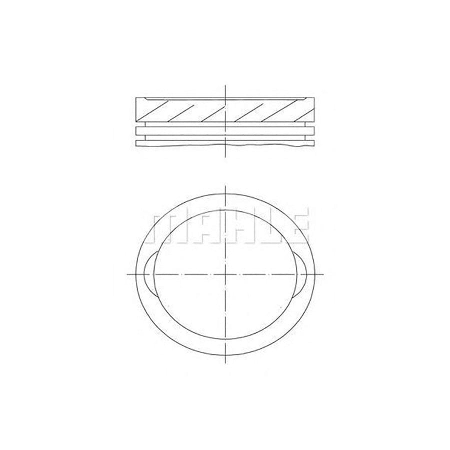 MAHLE ORIGINAL 640 42 01 Piston for NISSAN Micra I Hatchback (K10) 71,5 mm, with piston rings | ML Performance Car Parts