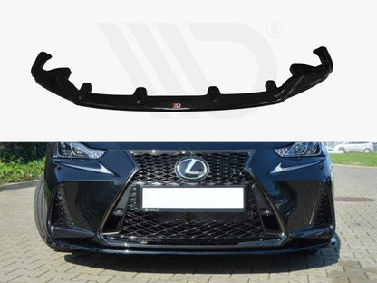 Maxton Design LE-IS-3F-FSPORT-FD1T Front Splitter Lexus Is MK3 Facelift F-sport | ML Performance UK Car Parts