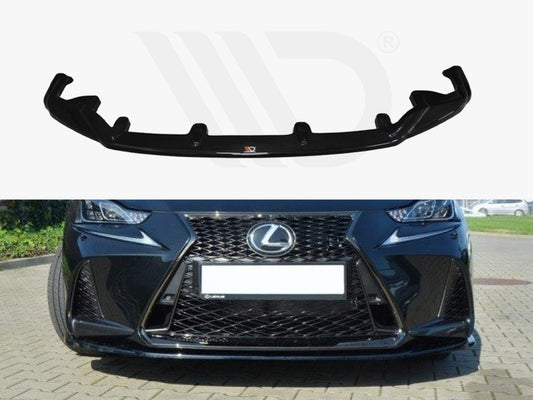Maxton Design LE-IS-3F-FSPORT-FD1T Front Splitter Lexus Is MK3 Facelift F-sport | ML Performance UK Car Parts