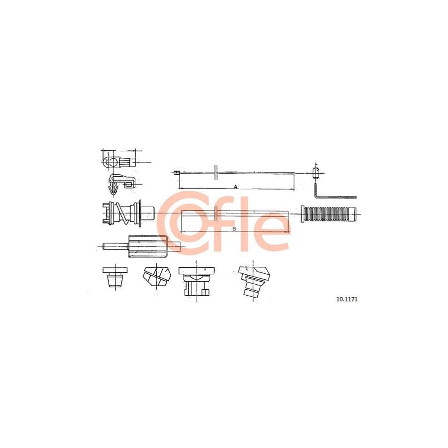 COFLE 10.1171 Throttle Cable | ML Performance UK Car Parts