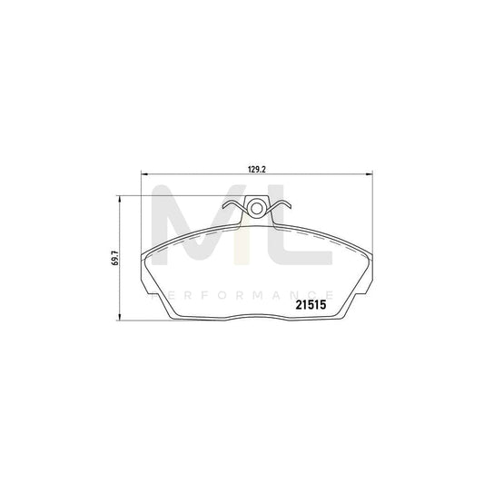 Brembo P 44 010 Brake Pad Set For Land Rover Freelander Excl. Wear Warning Contact, With Brake Caliper Screws | ML Performance Car Parts