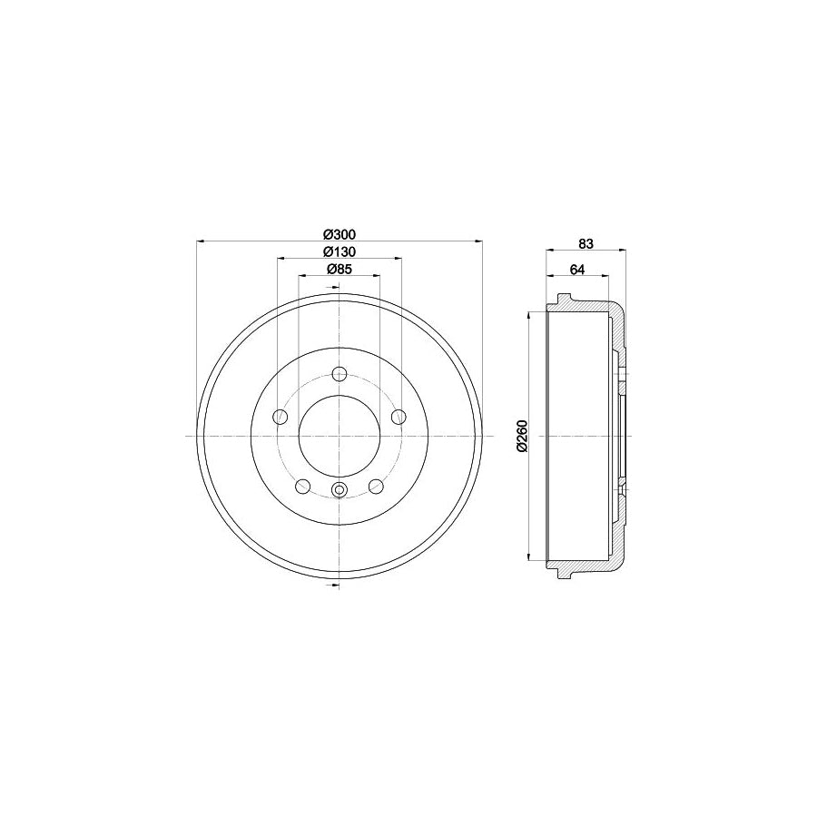 Hella 8FH 351 333-011 Heater Matrix