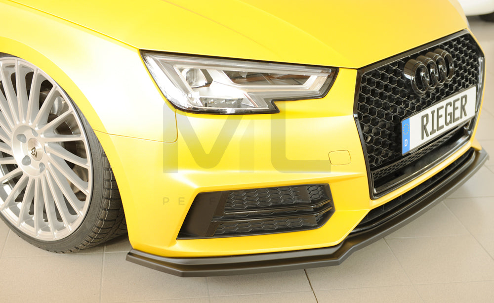 Rieger 00055550 Audi B9 F4 Front Splitter (A4 & S4) 3 | ML Performance UK Car Parts